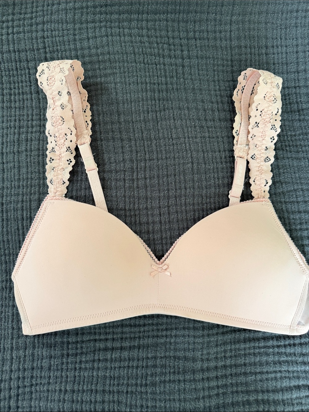aerie Blush Lace-Trim T-Shirt Bra